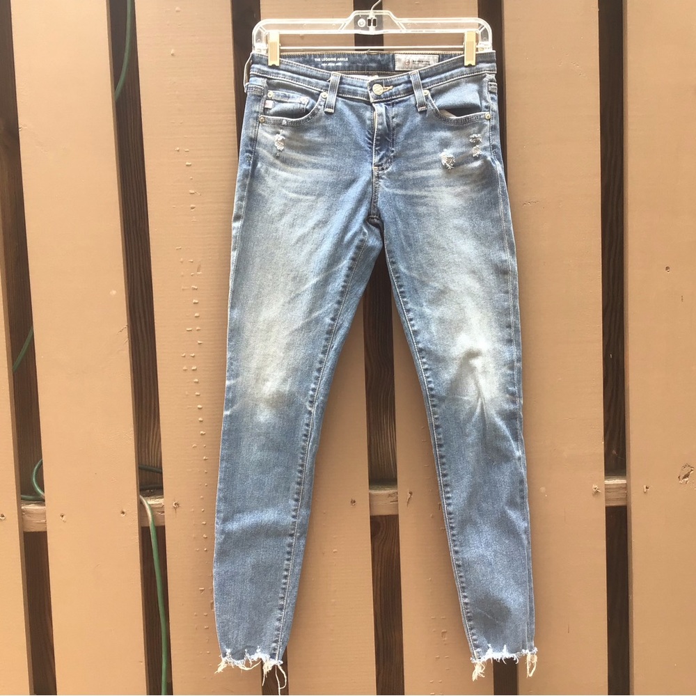 Adriano Goldschmied LT Blue Distressed Super Skinny Size  26